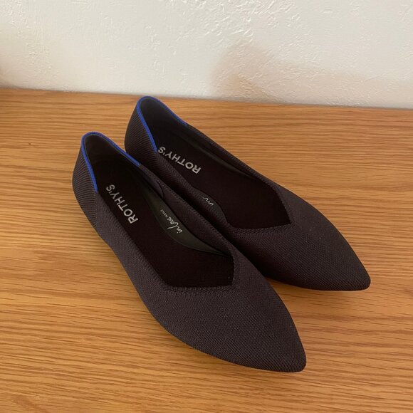 Rothy’s The Point II Flat In Black [NWOT] - Picture 3 of 4